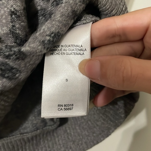 Lucky Brand Leopard Print Sweatshirt Women's Small Gray Sweater Top Soft Finish - Picture 6 of 10